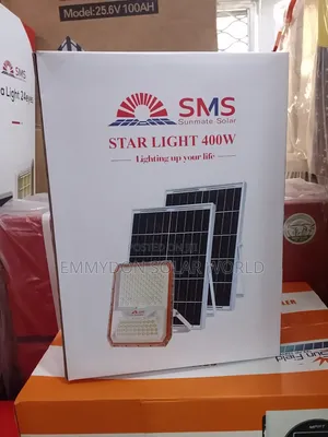 SMS Solar Flood Star Lights 400w With Double Panel