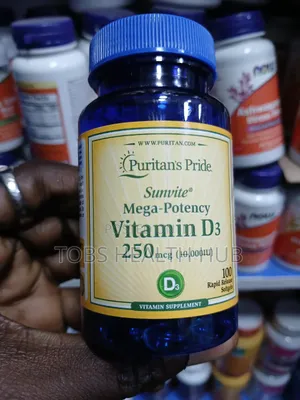 Puritan’s Pride Vitamin D3 10,000 IU (250mcg) – 100 Softgels