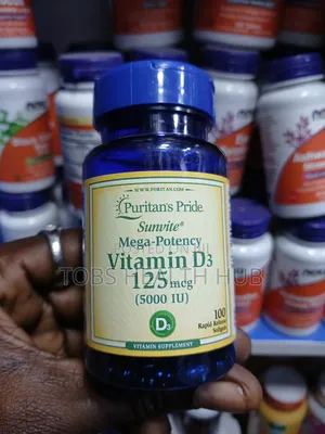 Puritan’s Pride Vitamin D3 5,000 IU (125mcg) – 100 Softgels