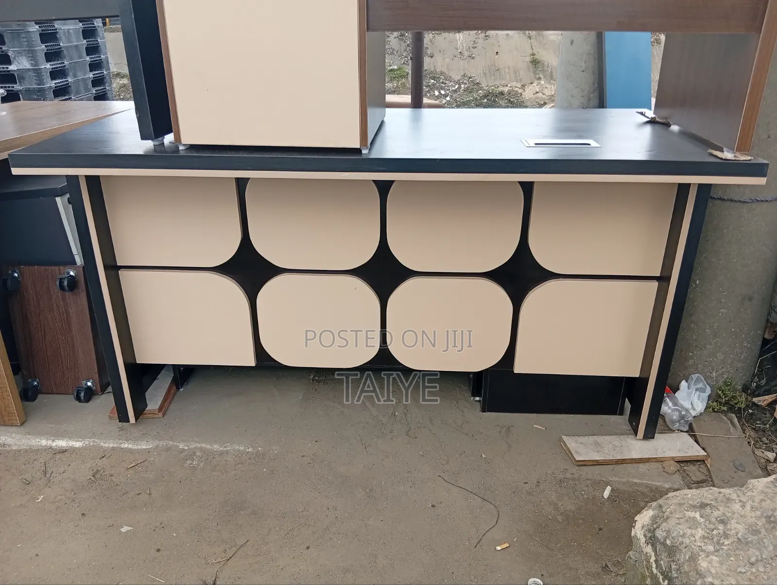 Executive Table With Exception and Drawer