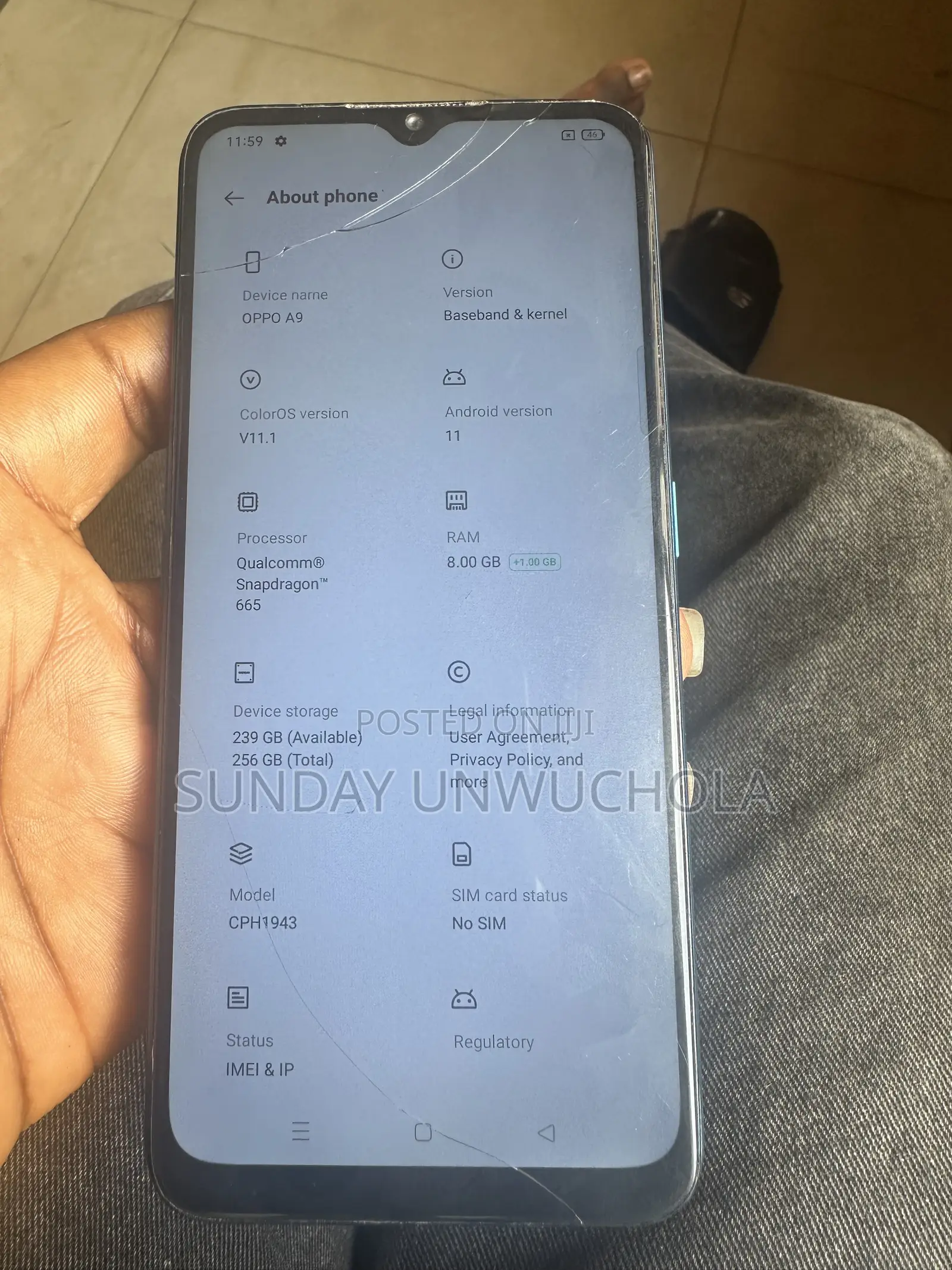 Oppo A9 128 GB Blue