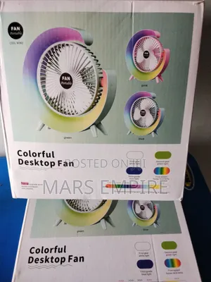 Rechargeable Table Top Fan With Led Light - N32000 -Lugbe Abuja