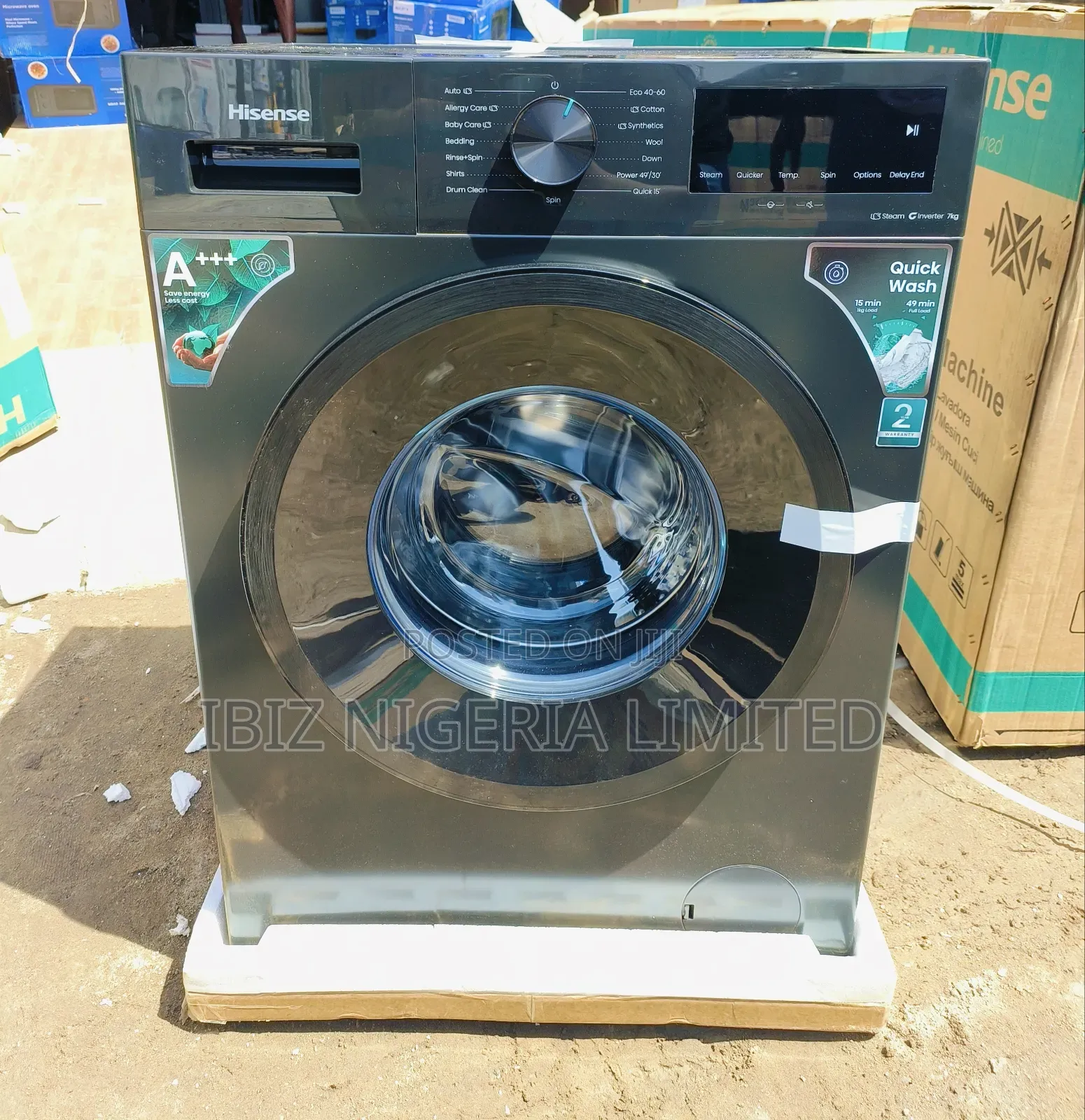 Hisense 7kg Automatic FL Washing Machine (Inverter)