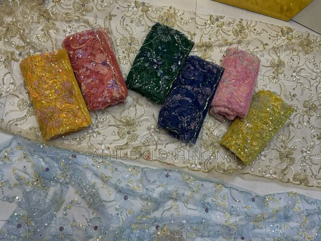 Luxury Beaded Net Veils