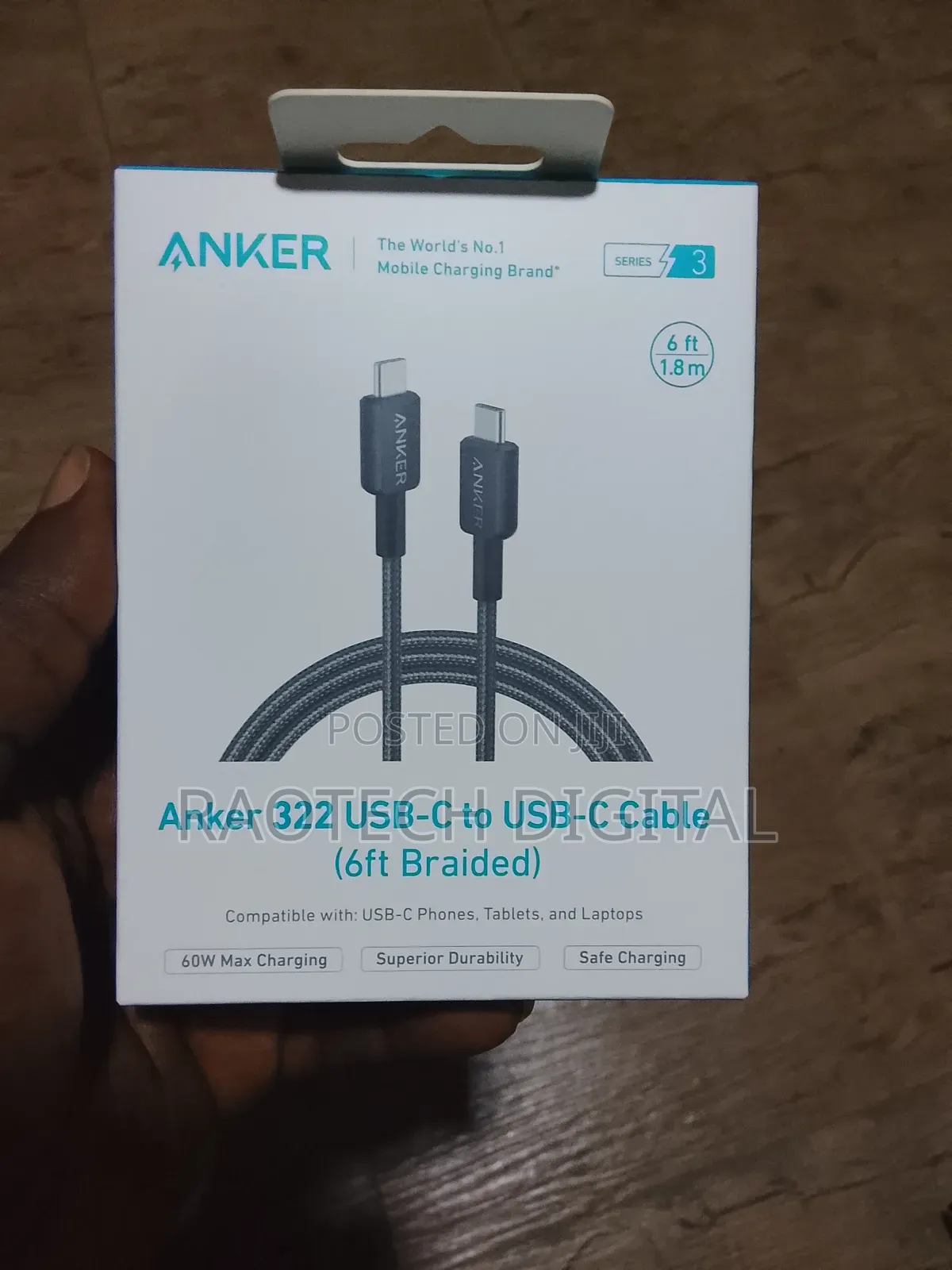 Anker 322 C to C Cable 6fit 240W