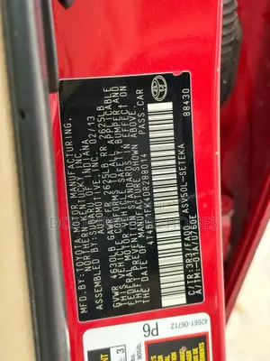 Toyota Camry 2012 Red
