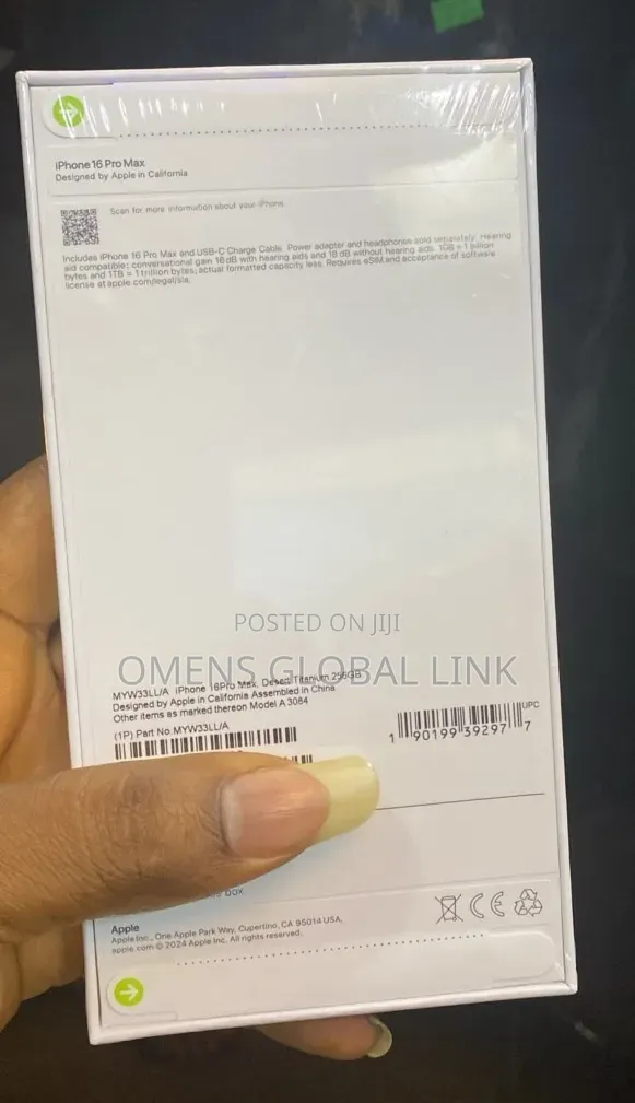 New Apple iPhone 16 Pro Max 256 GB Black