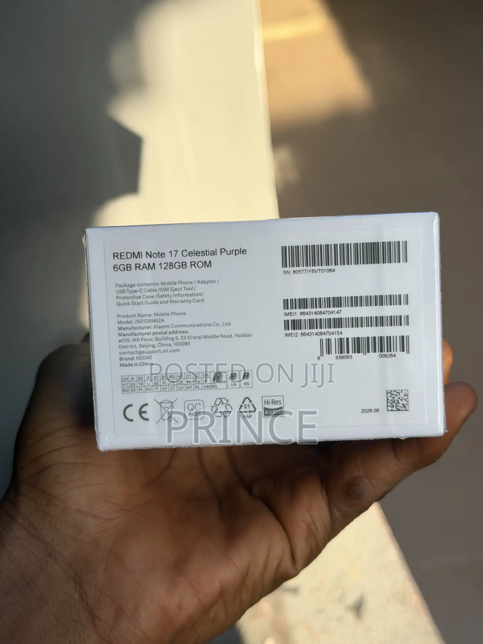 New Xiaomi Redmi Note 17 5G 128 GB Purple