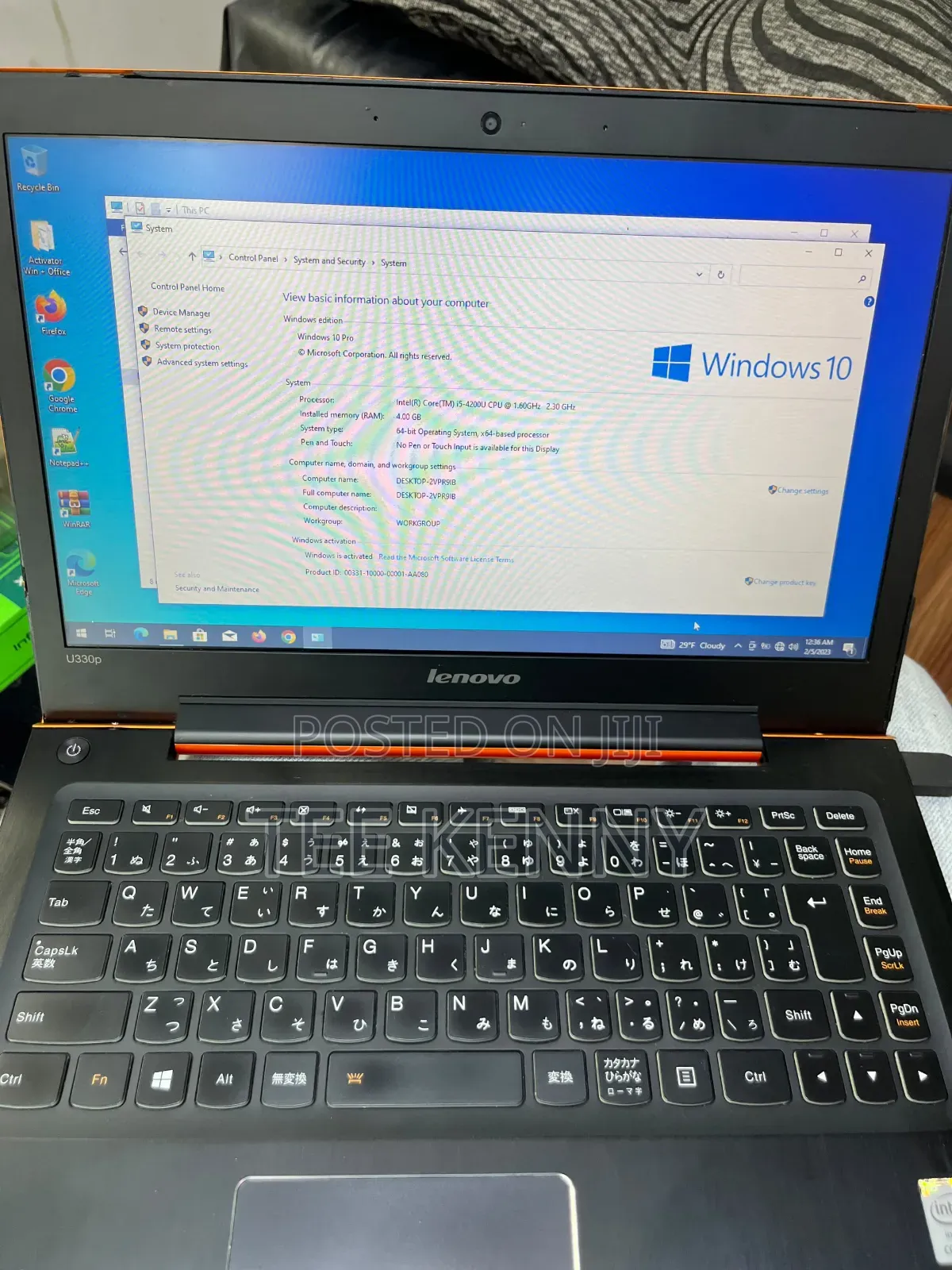 Laptop Lenovo IdeaPad U330 8GB Intel Core i5 SSD 256GB