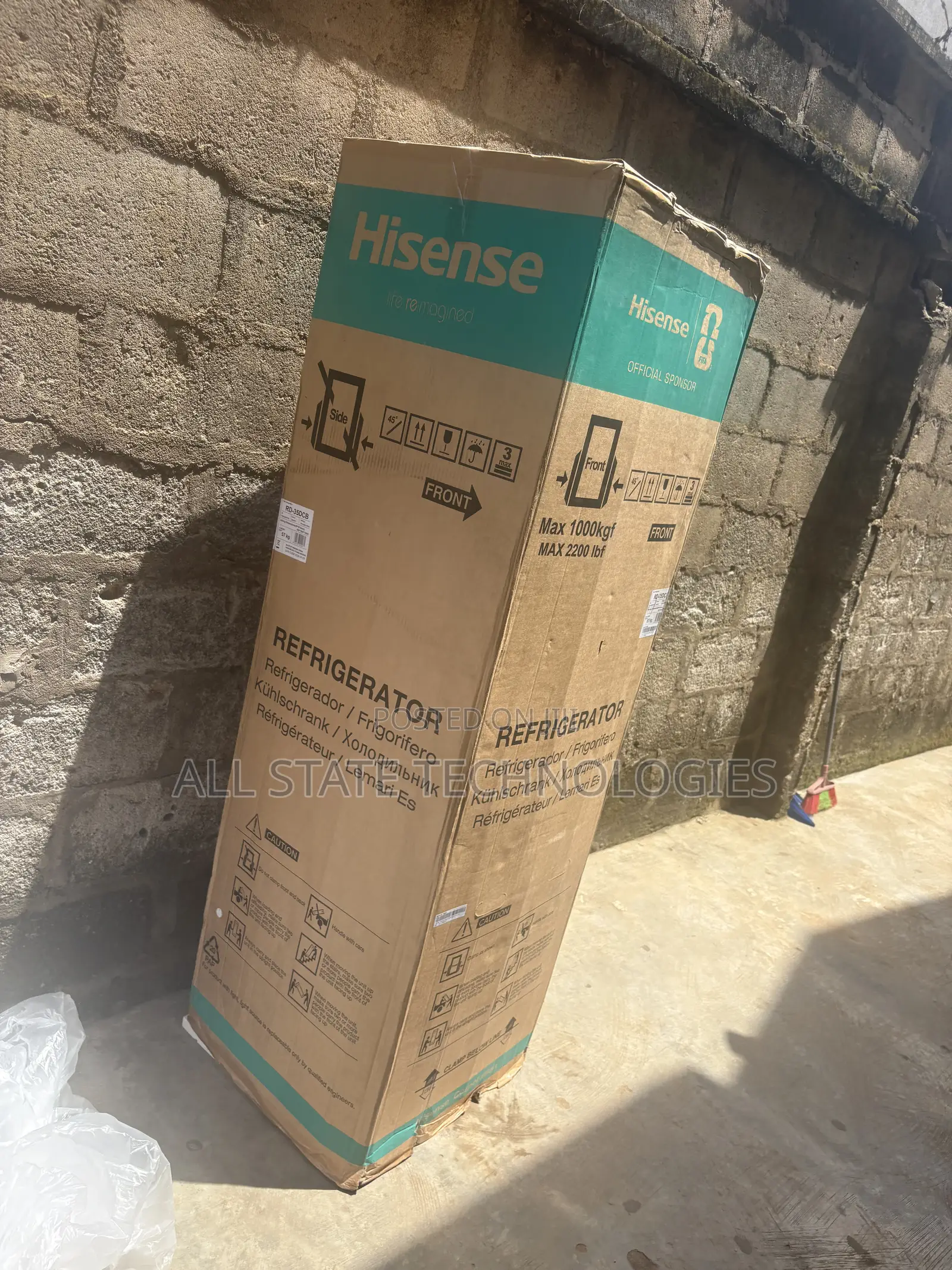 Hisense Double Door Fridge RD-35DCB With Water Dispenser