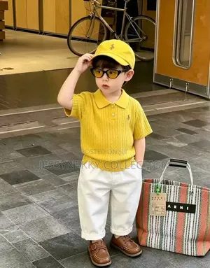 Quality Boys Chinos Trousers and Knitted Top