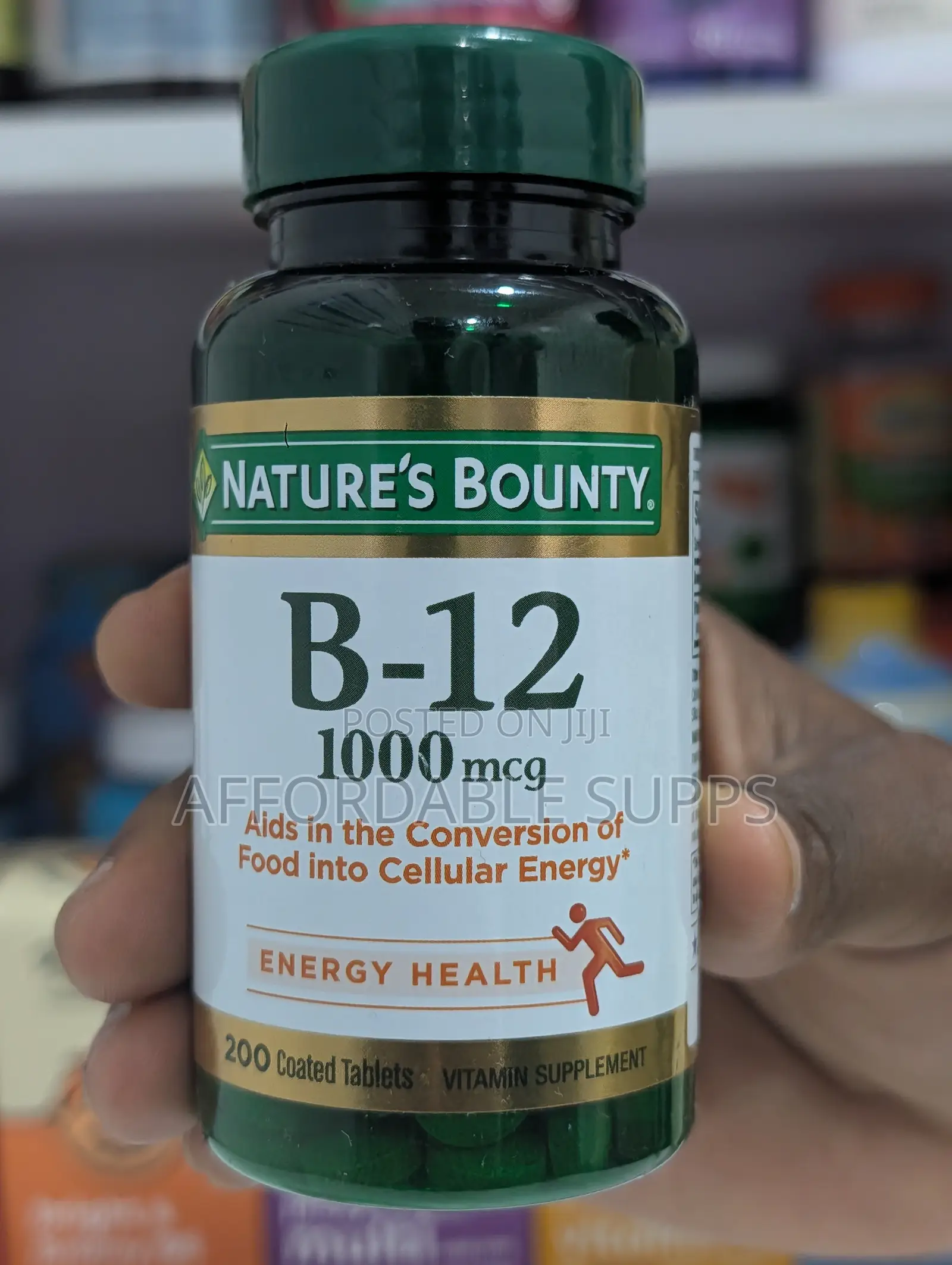 Nature's Bounty Vitamin B12 1000mcg – 200 Tablets
