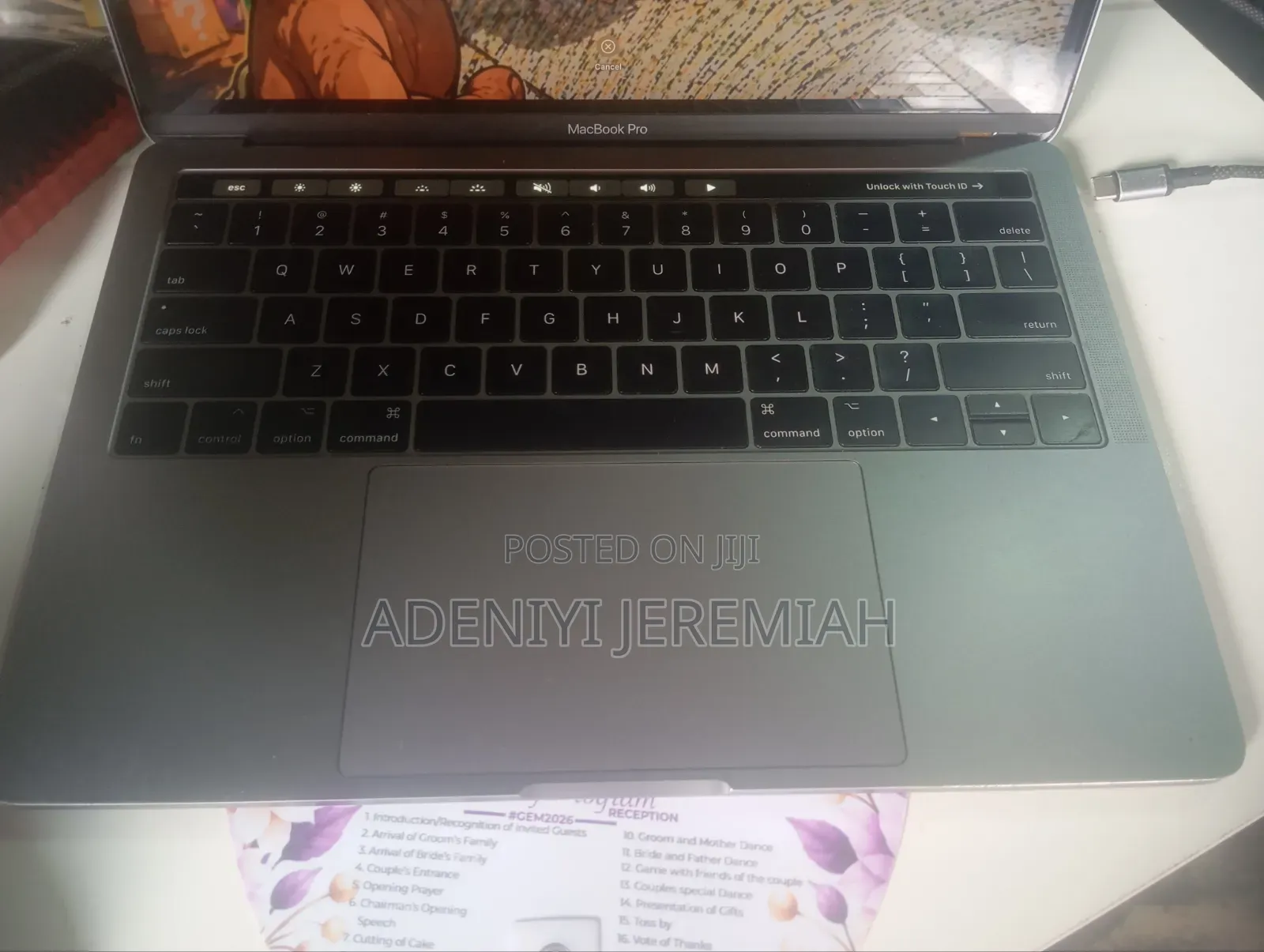 Laptop Apple MacBook Pro 2017 8GB Intel Core i5 SSD 256GB