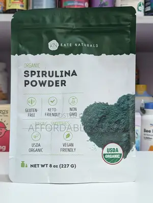 Kate Naturals Organic Spirulina Powder 227g – USDA Organic