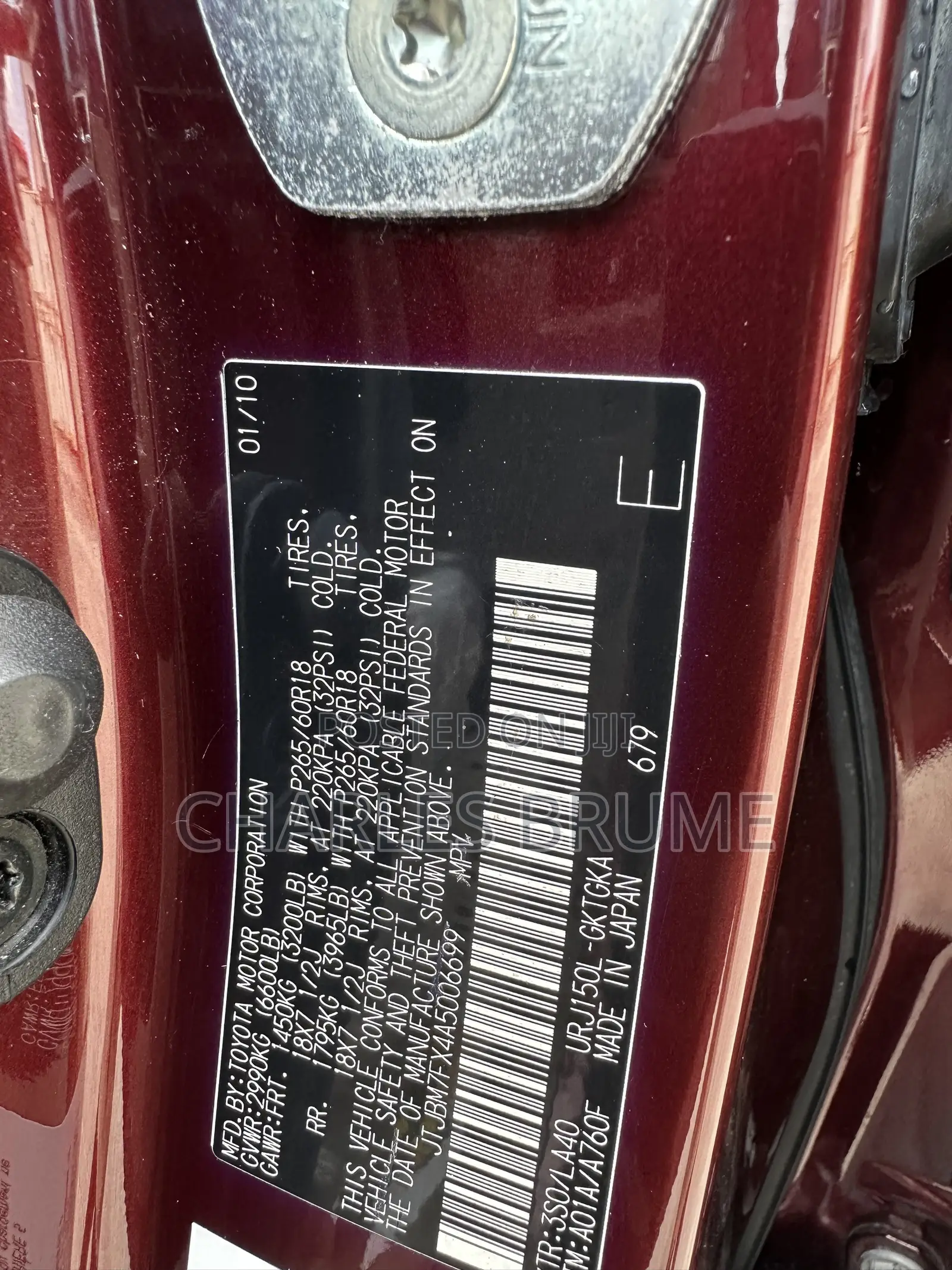 Lexus GX 460 2010 Red