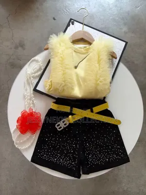 Quality Girls Rihnostone Short and Top