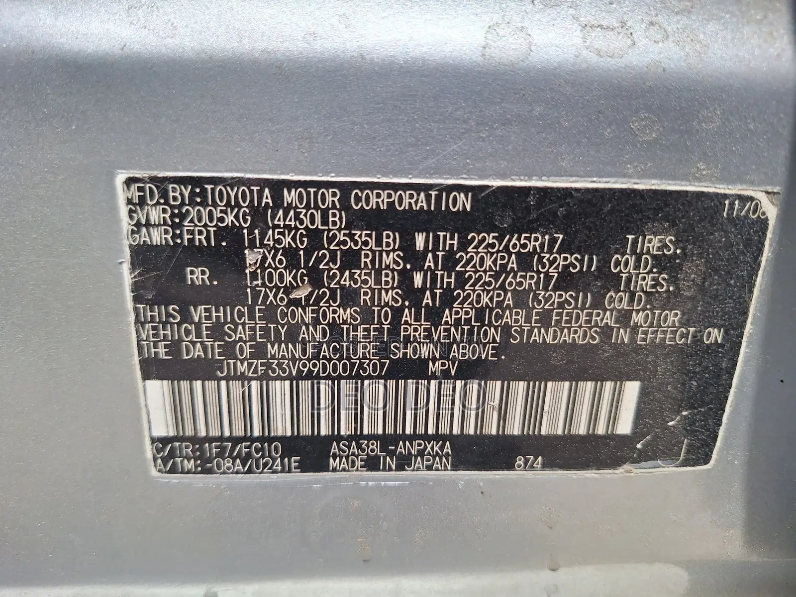 Toyota RAV4 2010 Silver