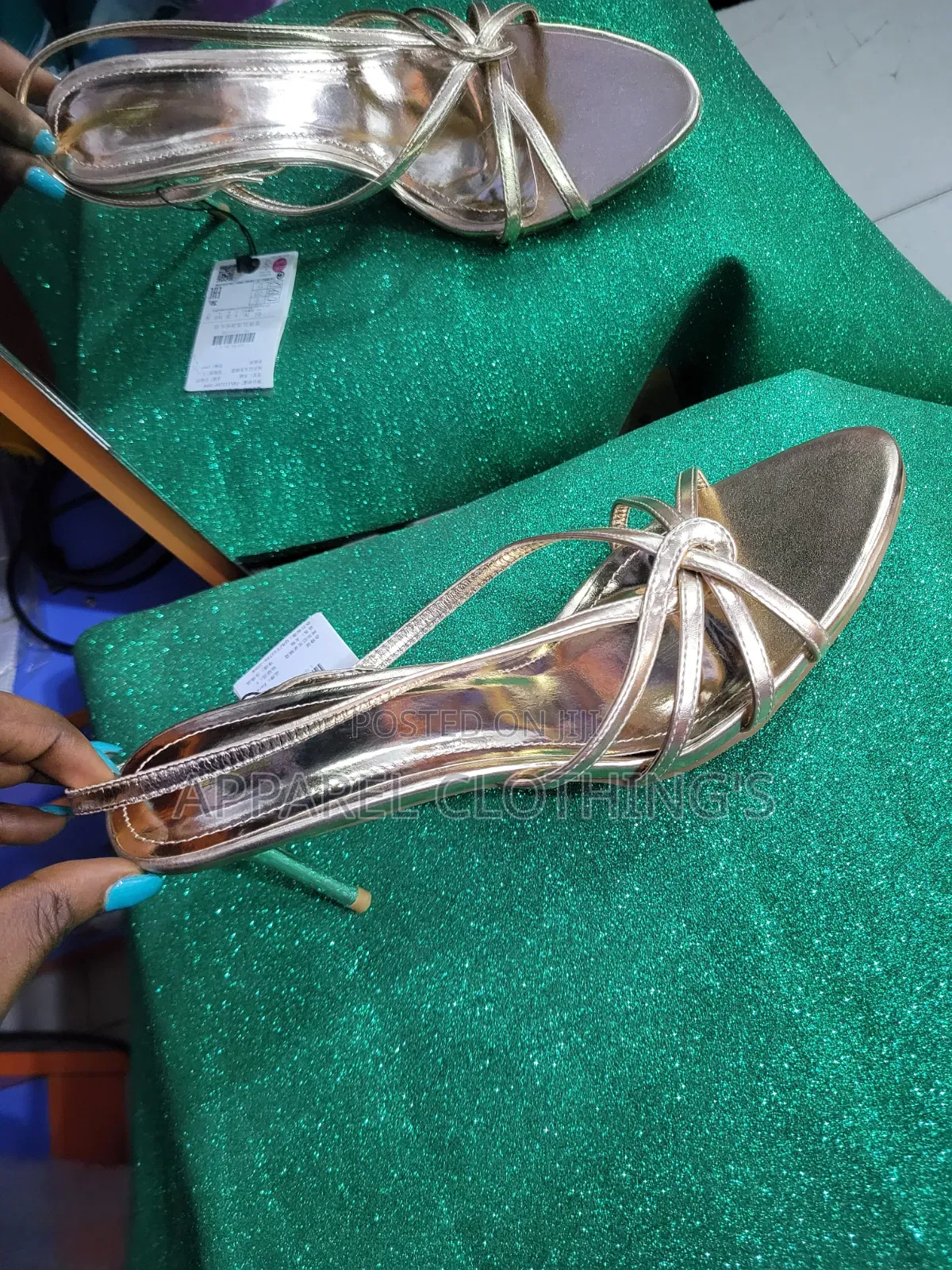Rose Gold Zara Sandals Heels