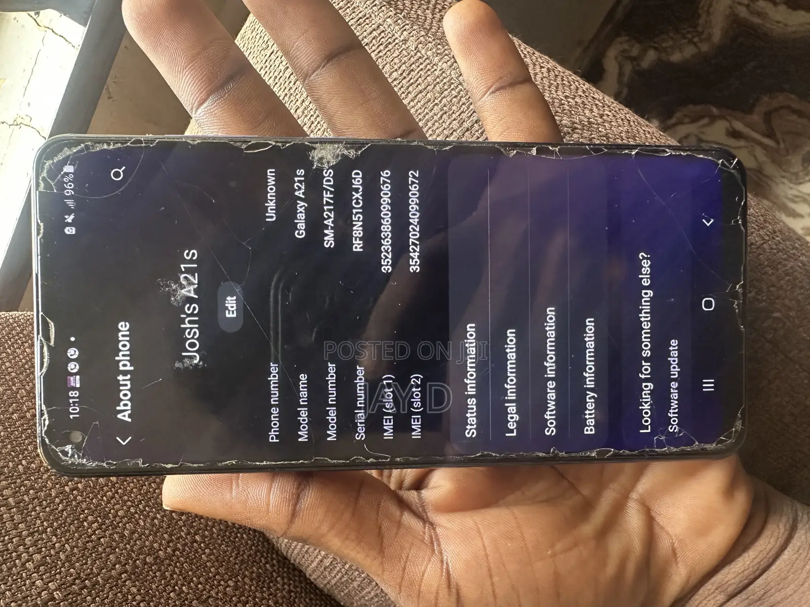 Samsung Galaxy A21s 64 GB Blue