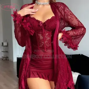 New Quality Female Lingerie Lace 3pcs Set