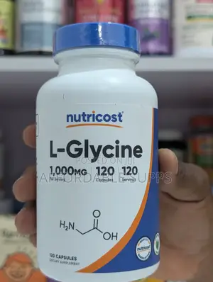 Nutricost L-Glycine 1000mg – 120 Vegetarian Capsules