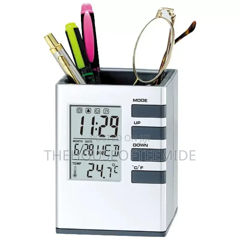 Calendar and Time Stationery Holder