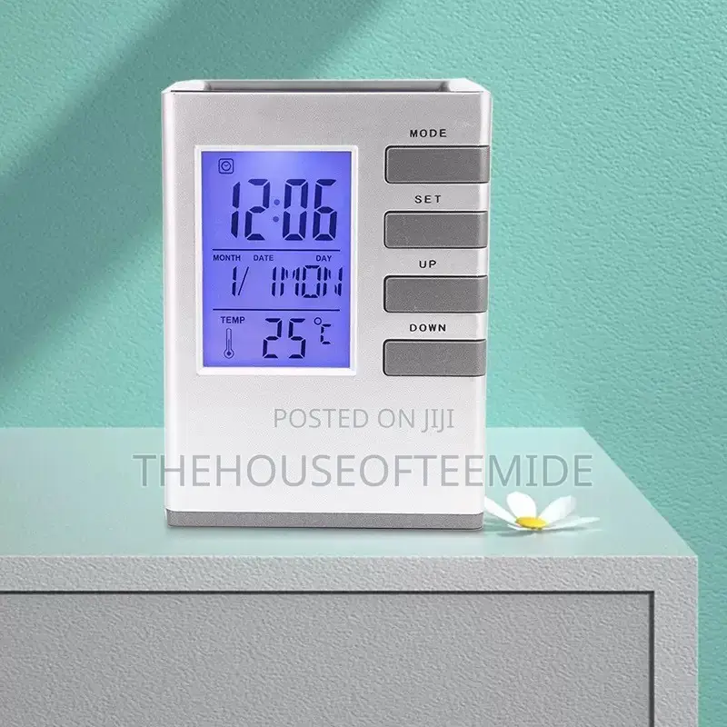 Calendar and Time Stationery Holder