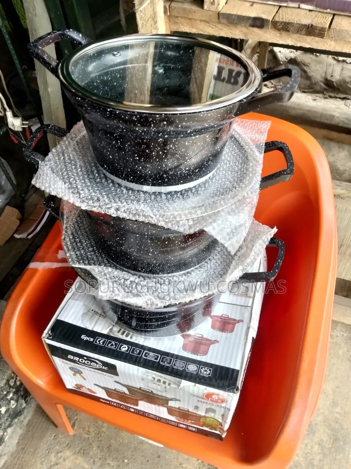 Brocook Marble Cookware Set