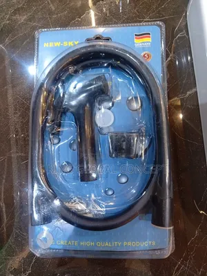 Brand New Black Handheld Bidet Sprayer Set With Hose and Holder
