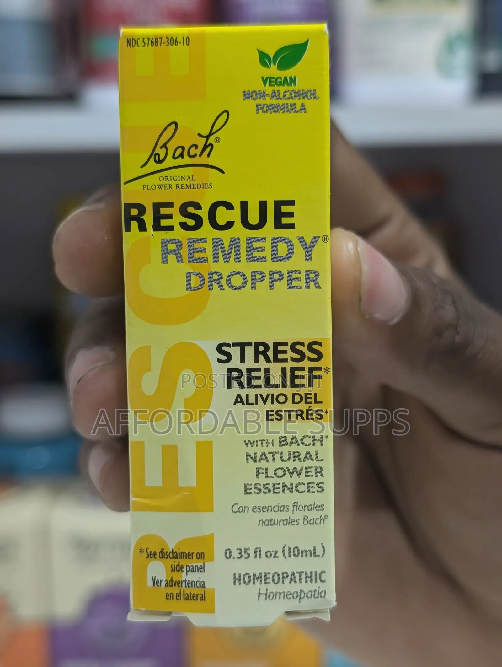 Bach RESCUE Remedy Drops 10ml – Alcohol-Free Stress Support