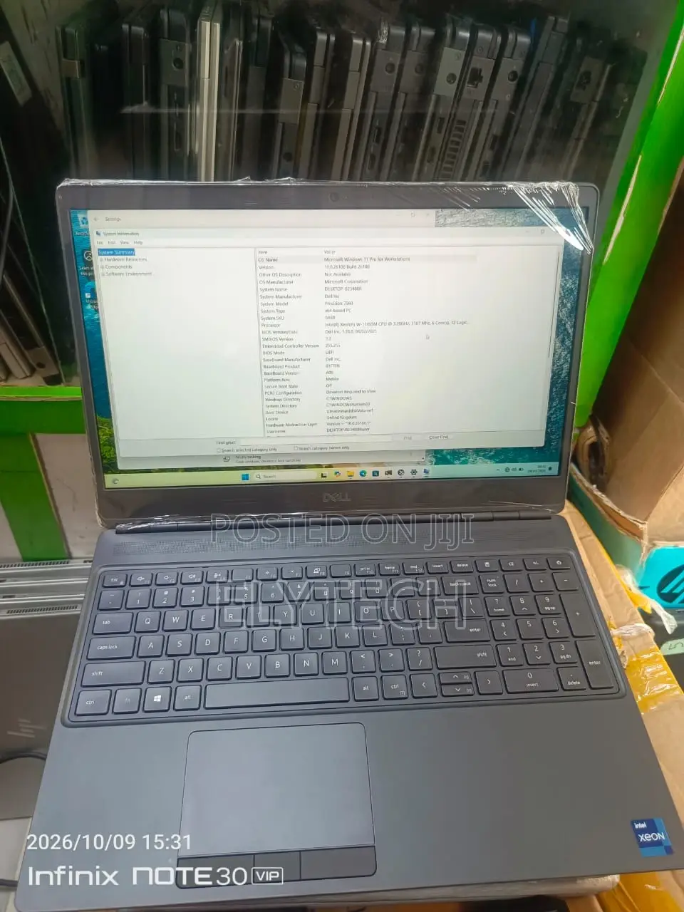 Laptop Dell Precision 7560 32GB Intel Xeon SSD 512GB