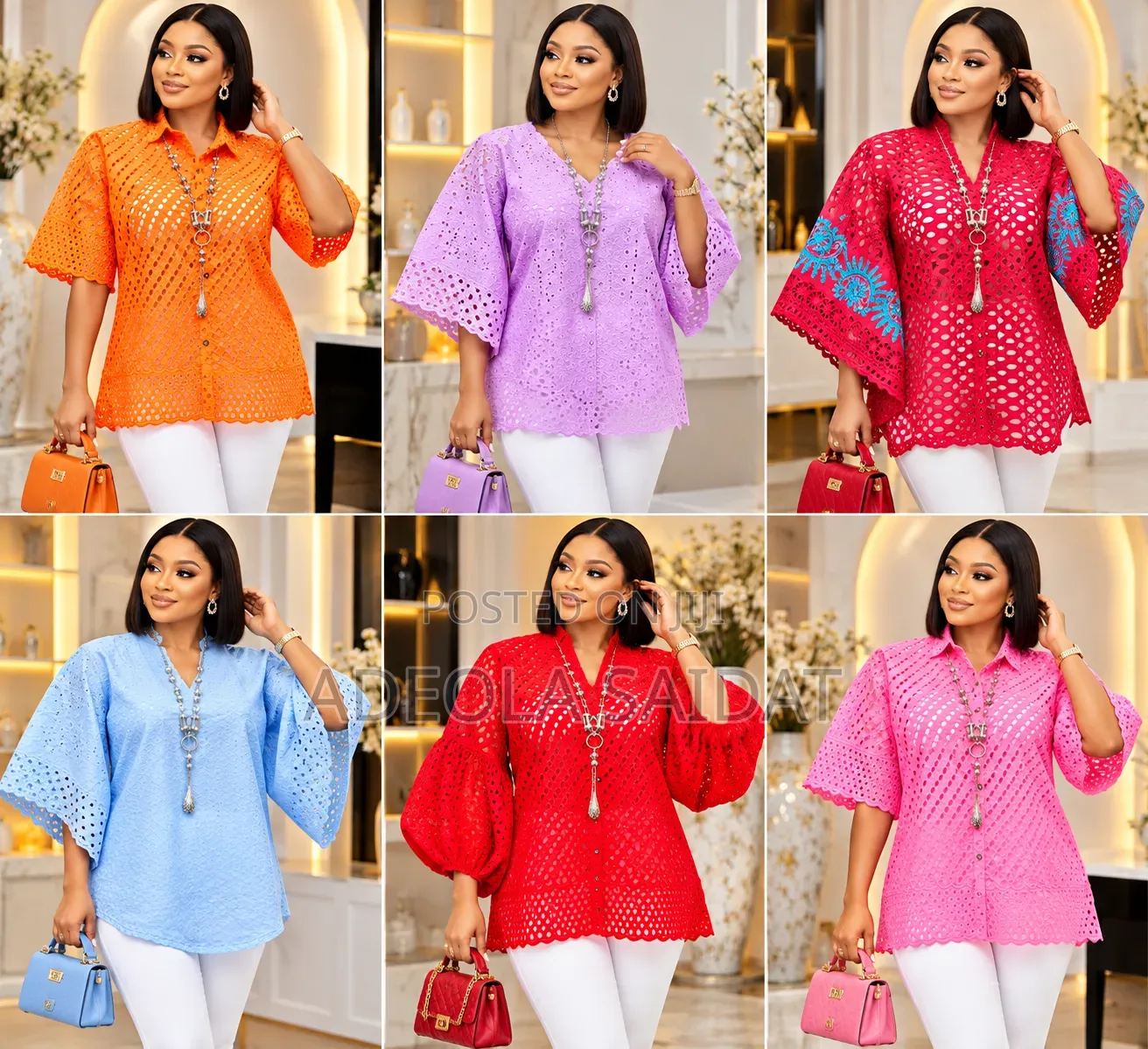 Colourful Lace Tops