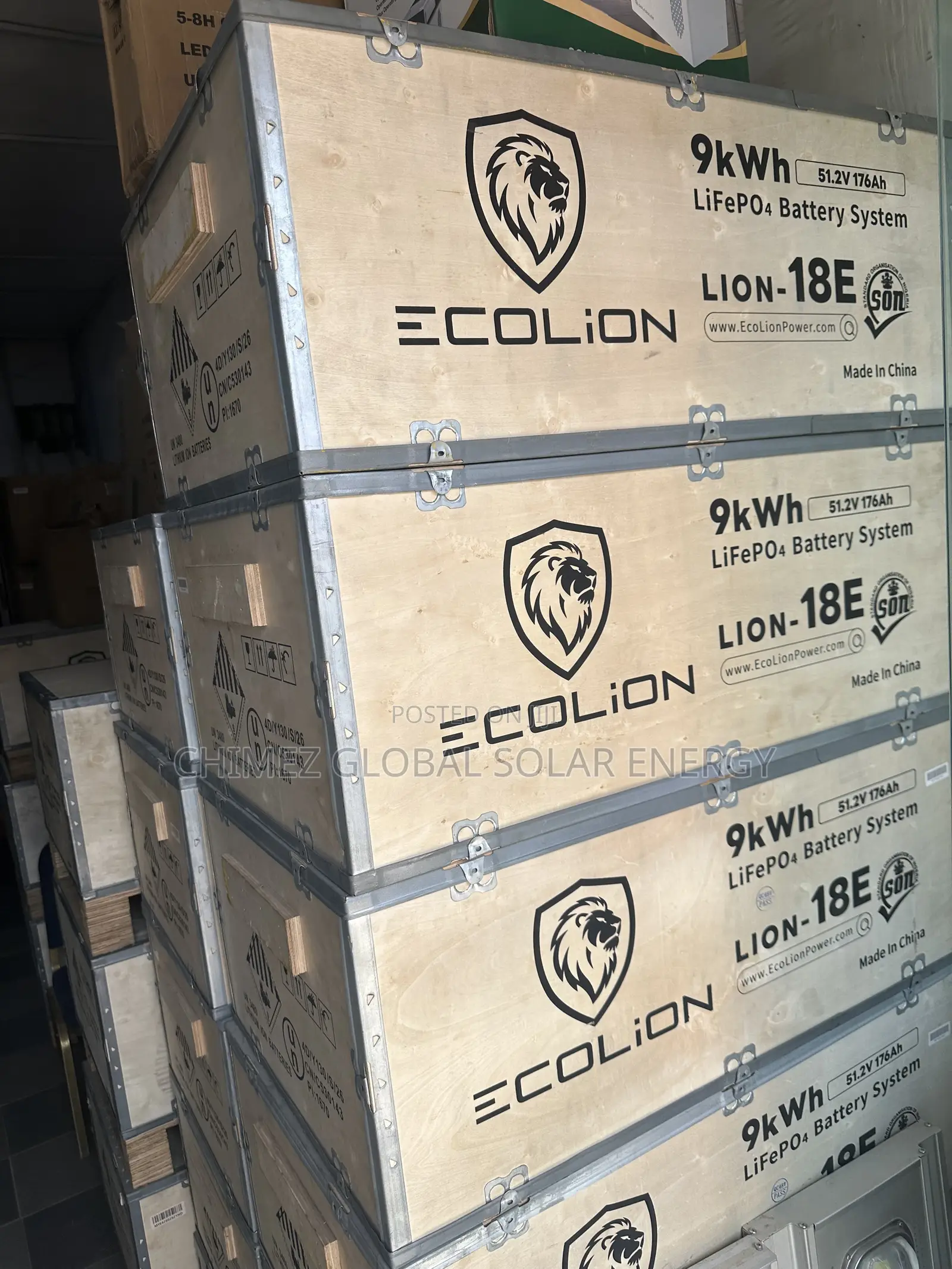 ECOLION 9KWh Lithium Battery