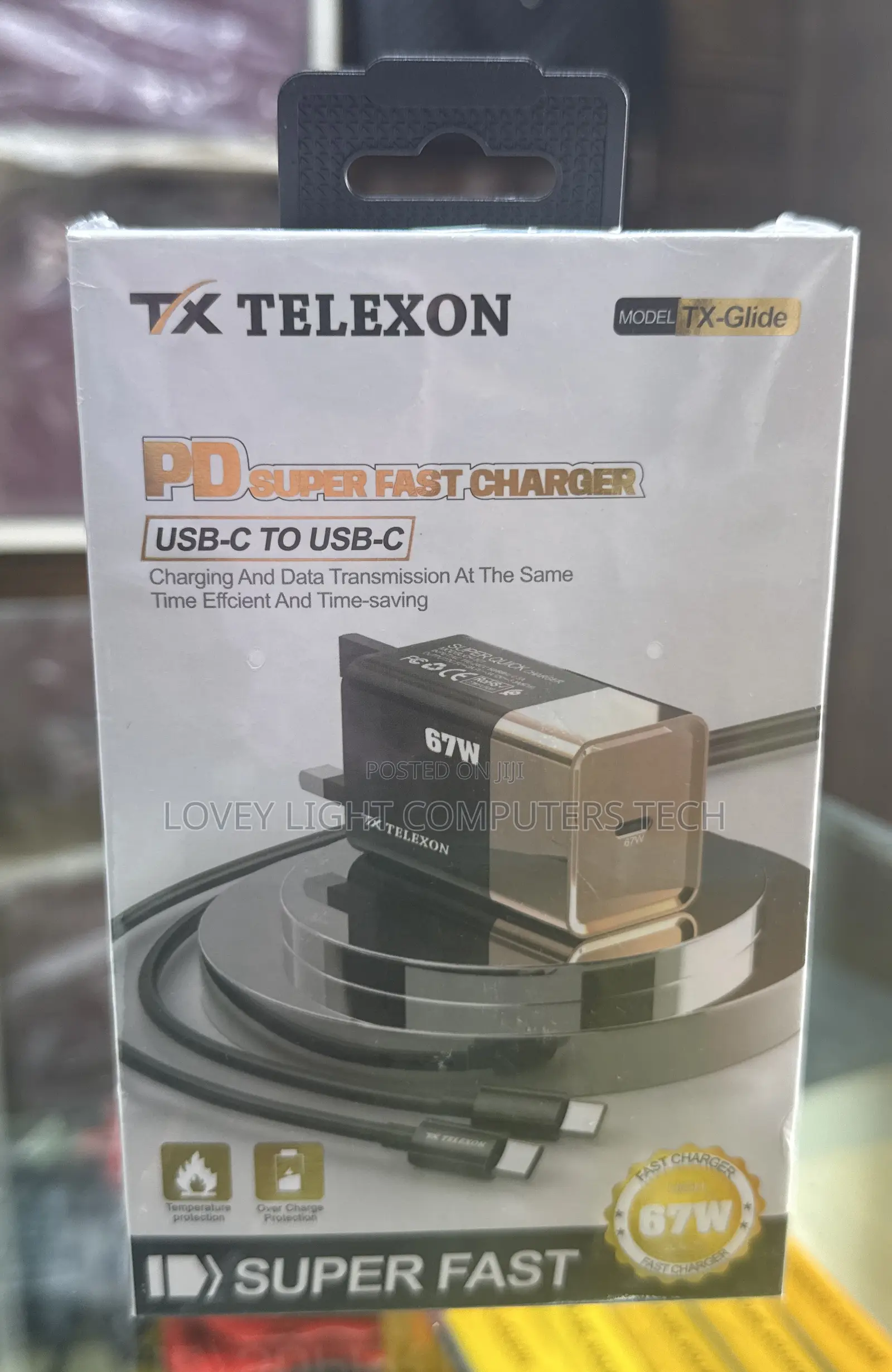 Telexon Pd Super Fast Charger USB-C to USB-C