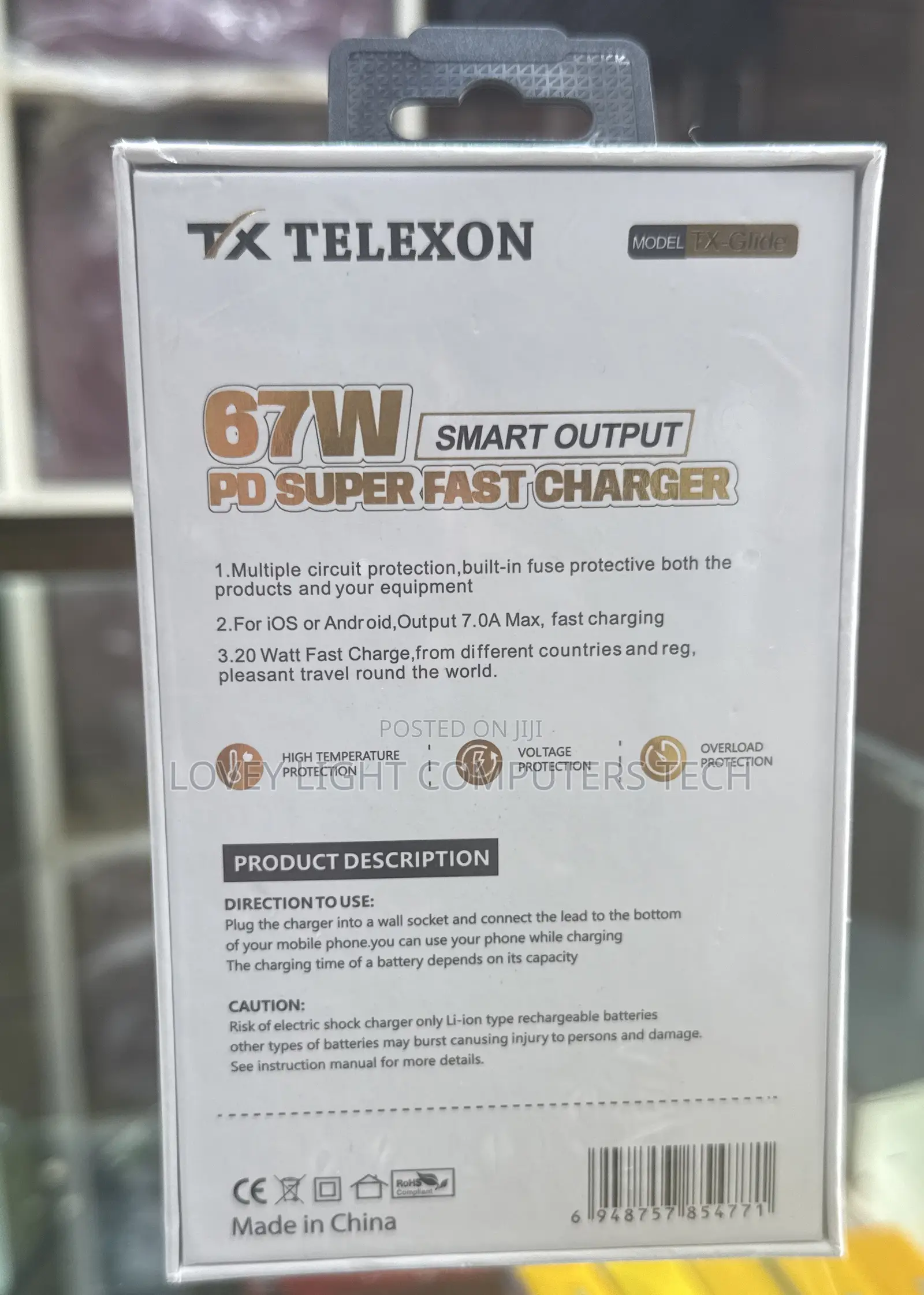 Telexon Pd Super Fast Charger USB-C to USB-C