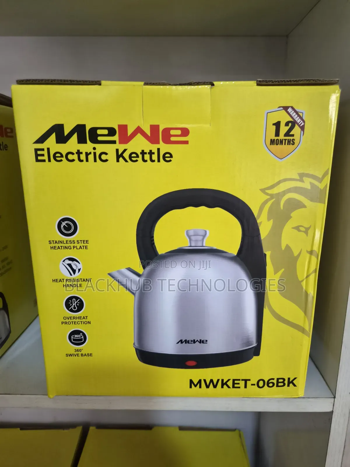 Mewe Electric Kettle MWKET-06BK, 5 Liters