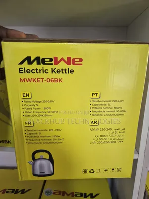Mewe Electric Kettle MWKET-06BK, 5 Liters
