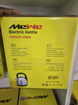 Mewe Electric Kettle MWKET-06BK, 5 Liters