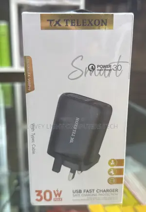Telexon USB Fast Charger With Type C Cable