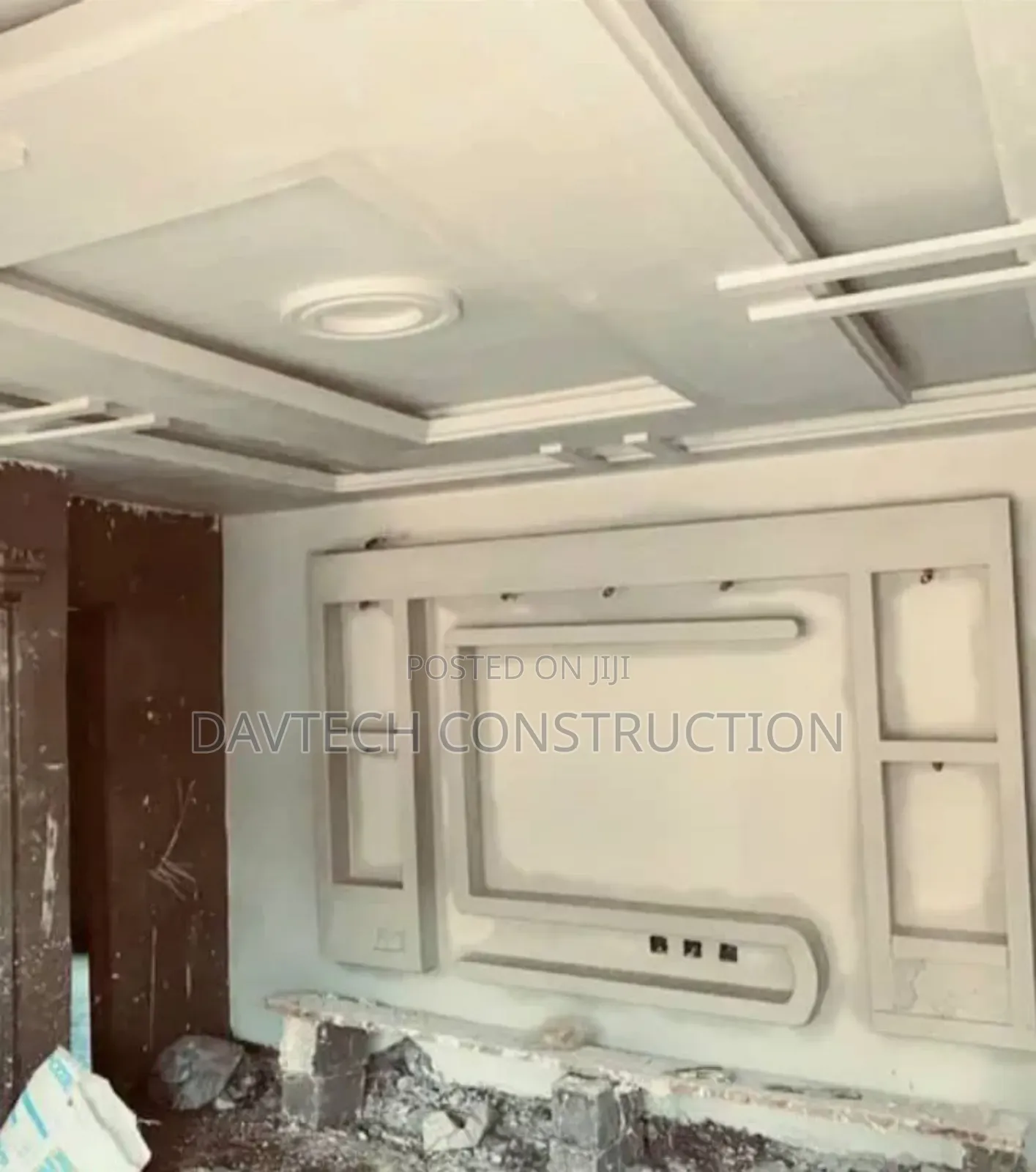 POP Design & TV Console Installation in Lekki