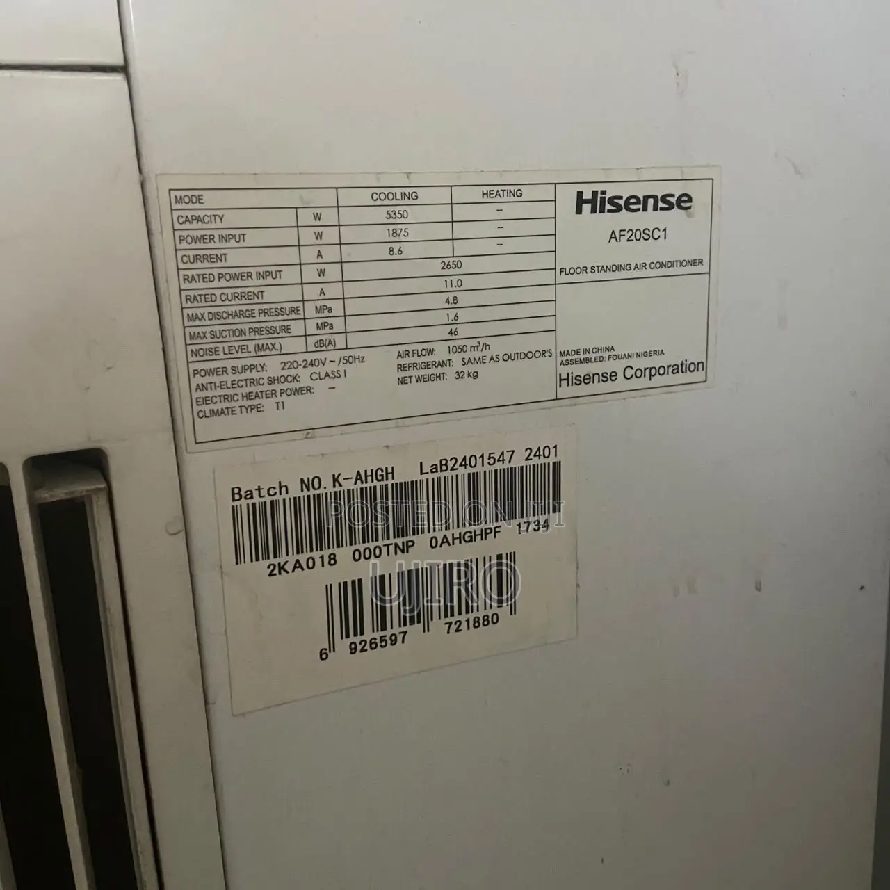 2hp Hisense AC