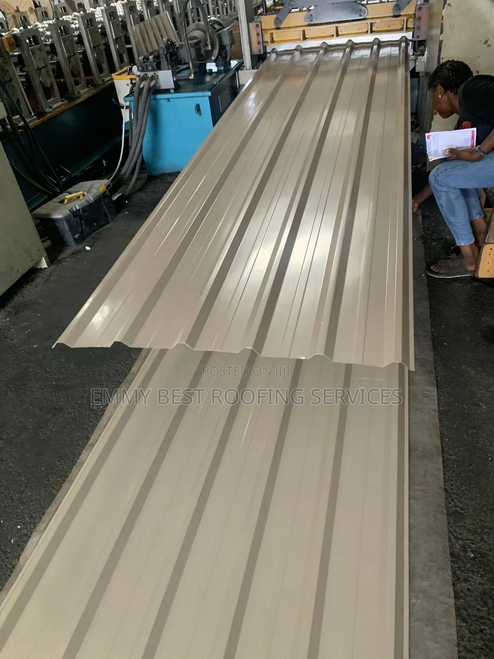 Beige Longspan Aluminium Roofing Sheet 0.55mm - Extra Thick & Durable