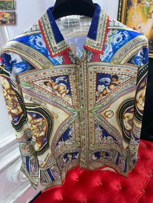 *High Quality luxury Silck Casablanca Design Shirt Available Now