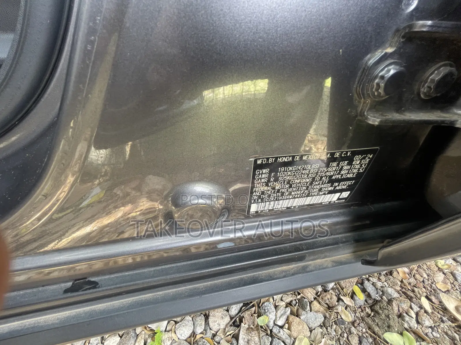 Honda HR-V 2024 Gray