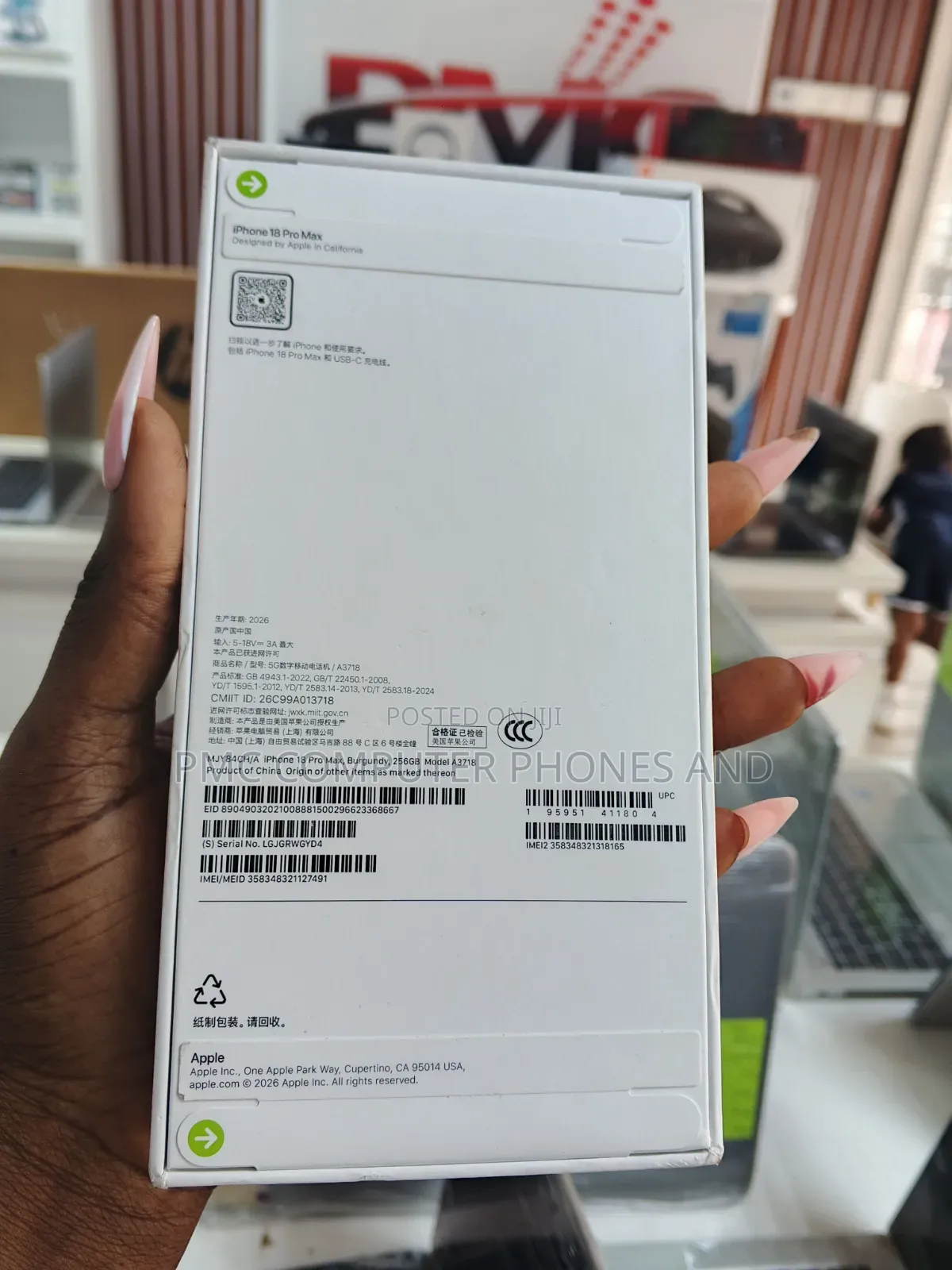 New Apple iPhone 18 Pro Max 256 GB Red