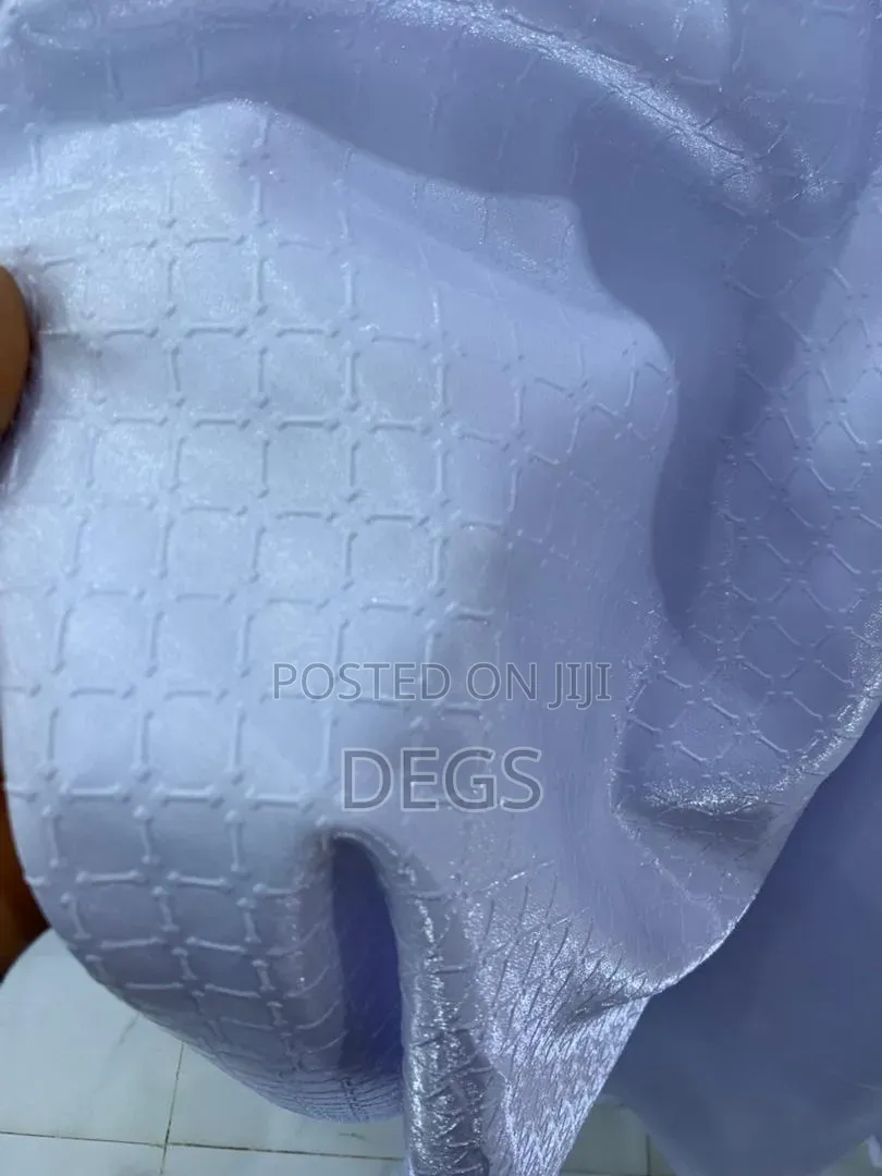 Luxury White Garment Fabrics.