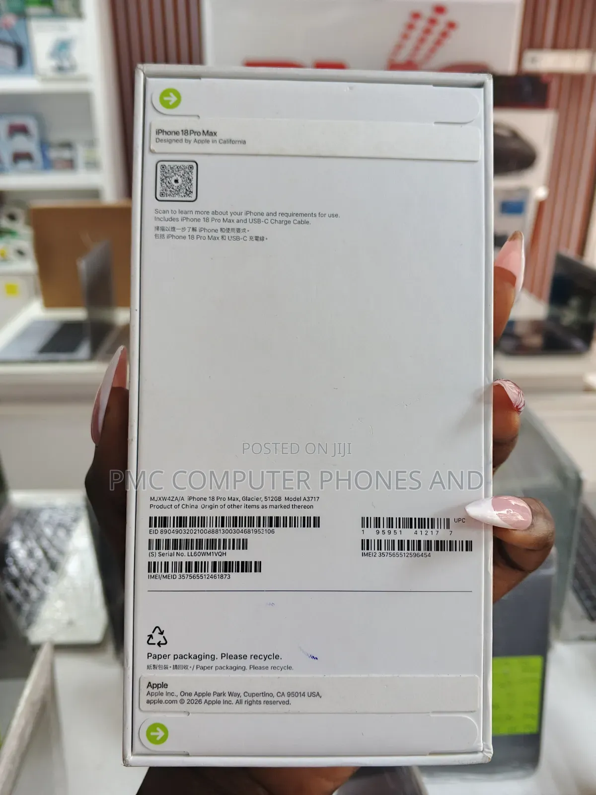 New Apple iPhone 18 Pro Max 512 GB Blue