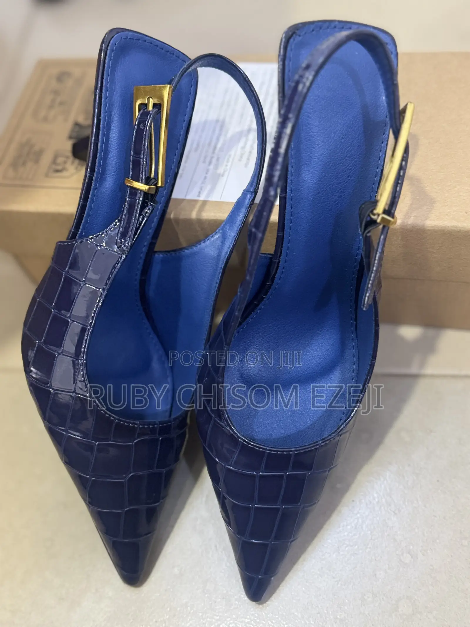 Blue Heel Shoe