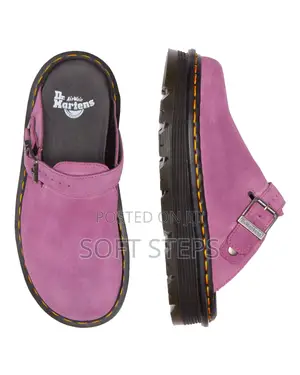 Dr. Martens Zebzag Suede Casual Slingback Platform Mule