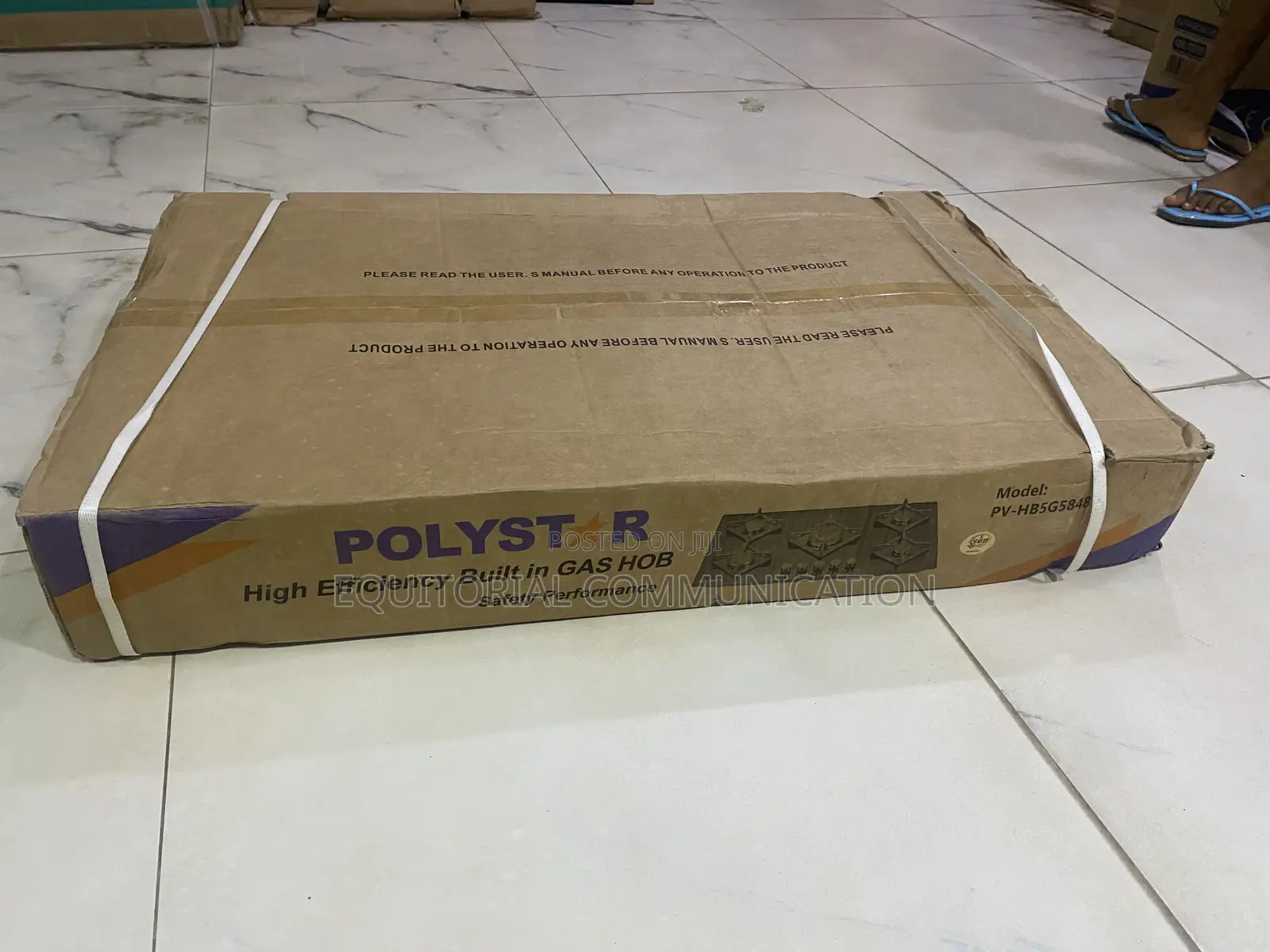Polystar 5 Gas Burner Hob PV-HB5G5848 With Sleek Black Finish